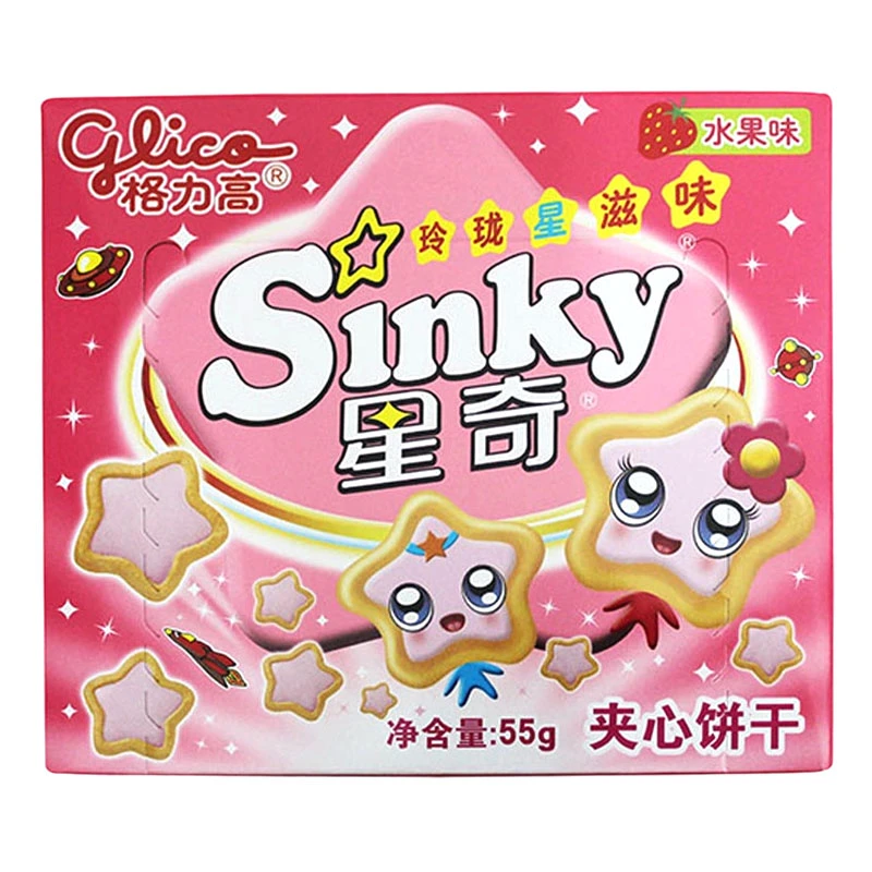 【饼干】格力高星奇饼干水果味55g