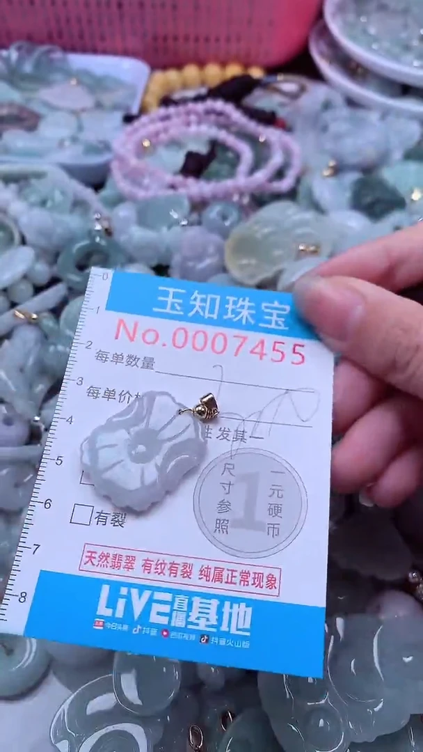 翡翠未镶嵌吊坠(不含链)7455