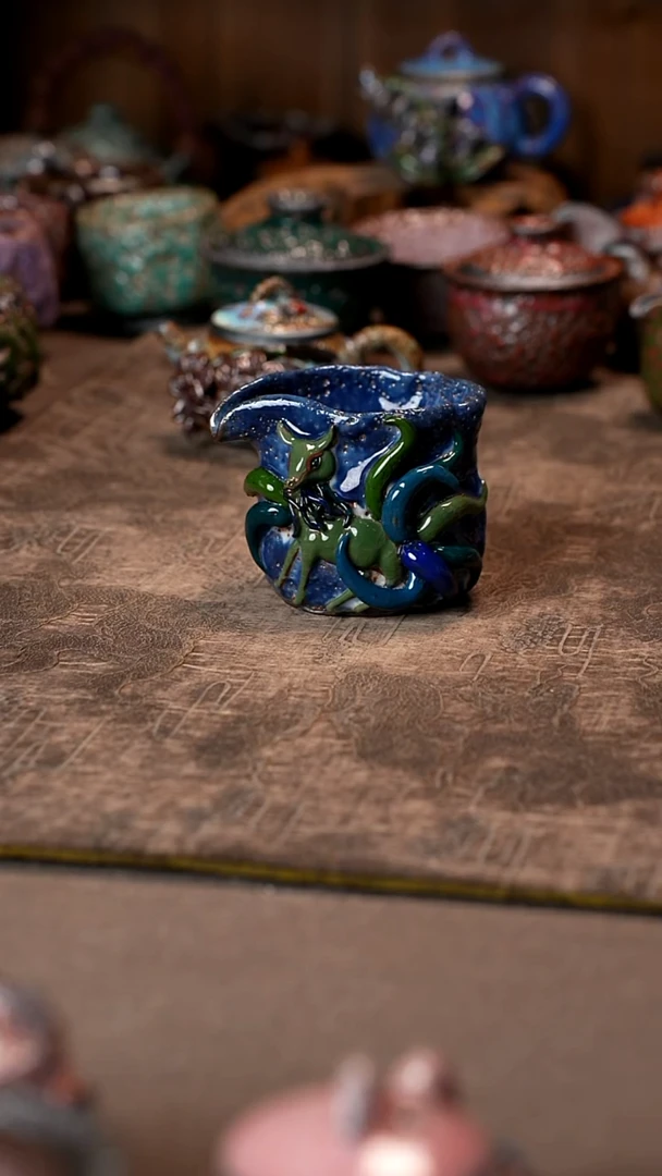 转**生景德镇柴烧志野杯