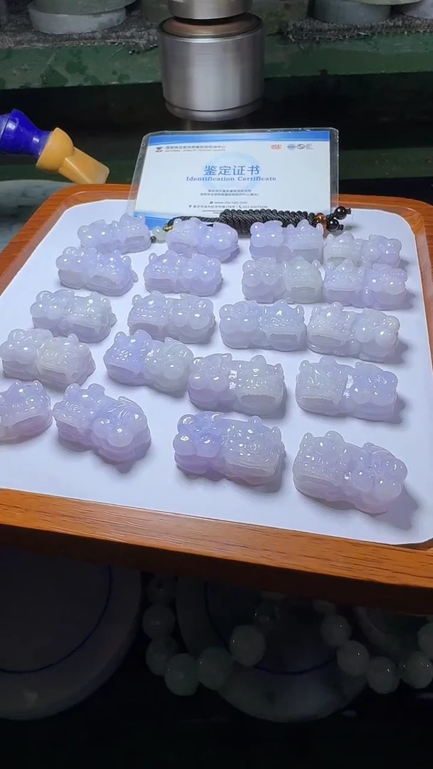颈饰未镶嵌翡翠貔貅多样性发一件