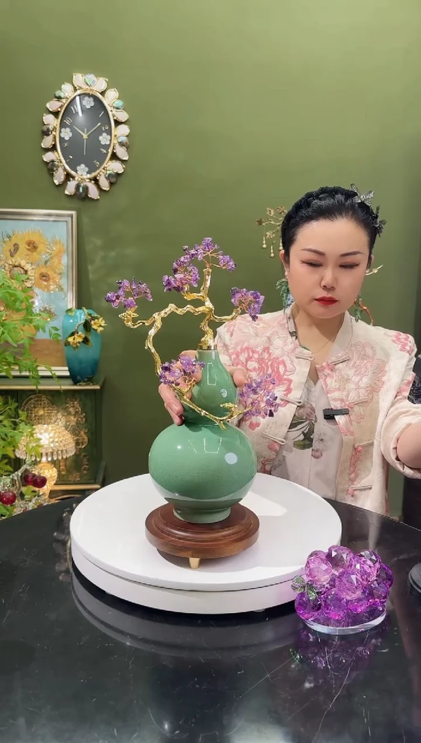 陶瓷紫晶石葫芦