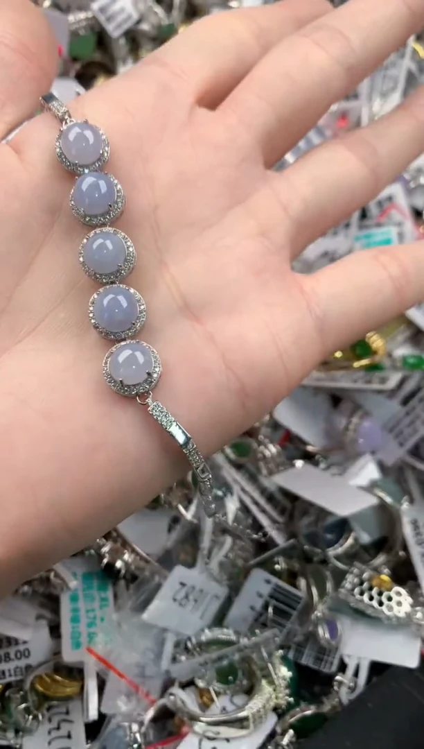 银S925镶嵌戒指翡翠333   10