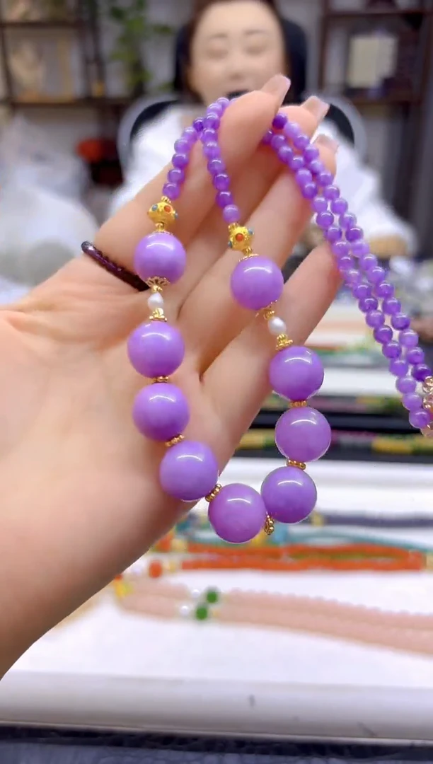 翡翠未镶嵌项链DIY款X709