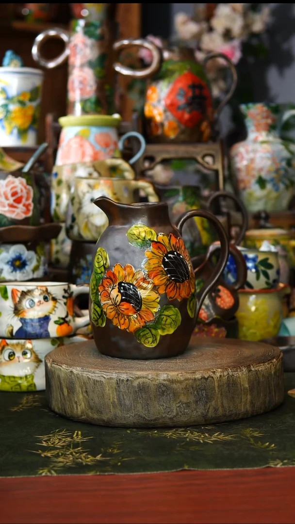 陶瓷45景德镇手工手绘釉下彩