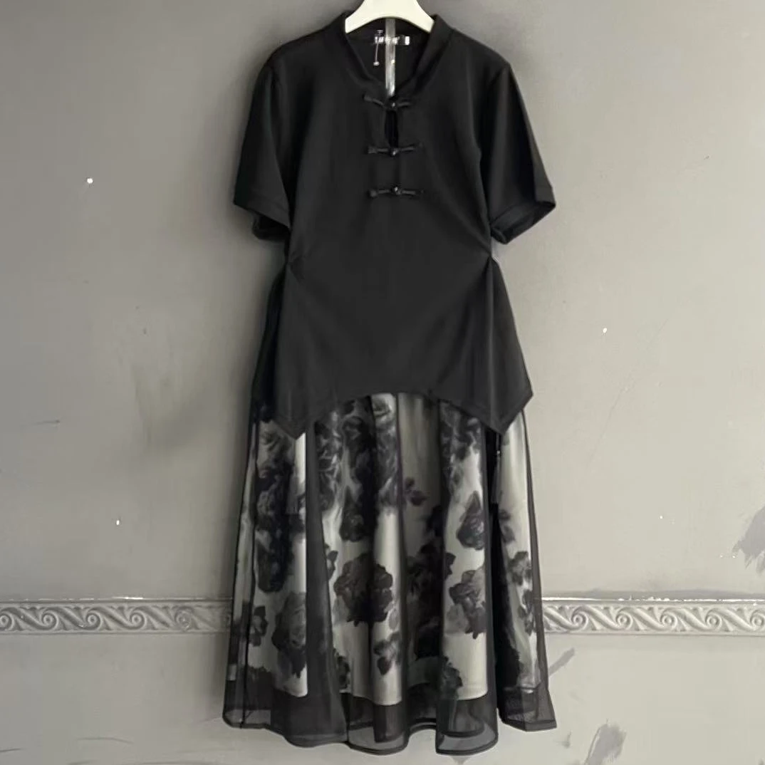 大码女装半身裙两件套裙子