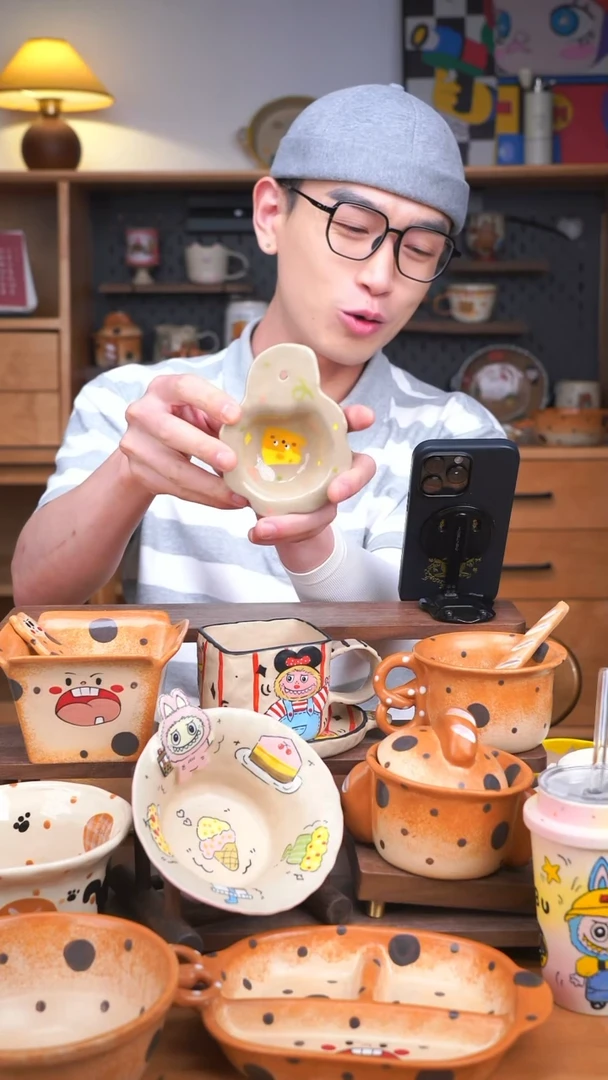 杯子景德镇可爱设计师款陶瓷