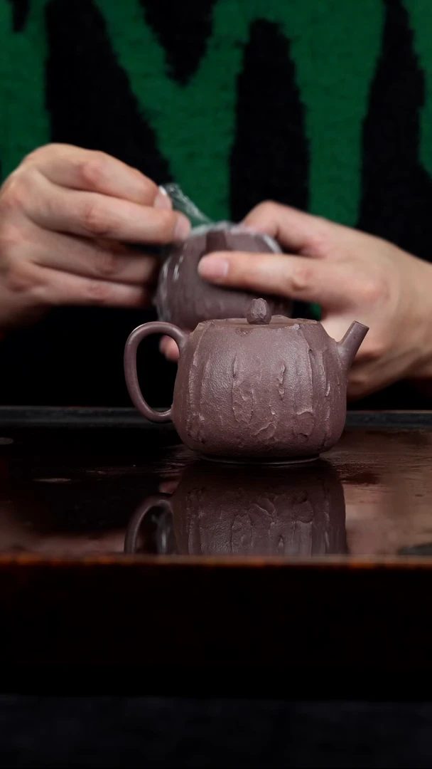 茶壶紫砂全手工明清风格紫泥隐