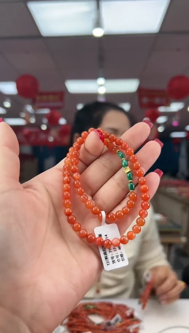 【闪购商品】南红玛瑙珠串未镶嵌多样发其一/710135514