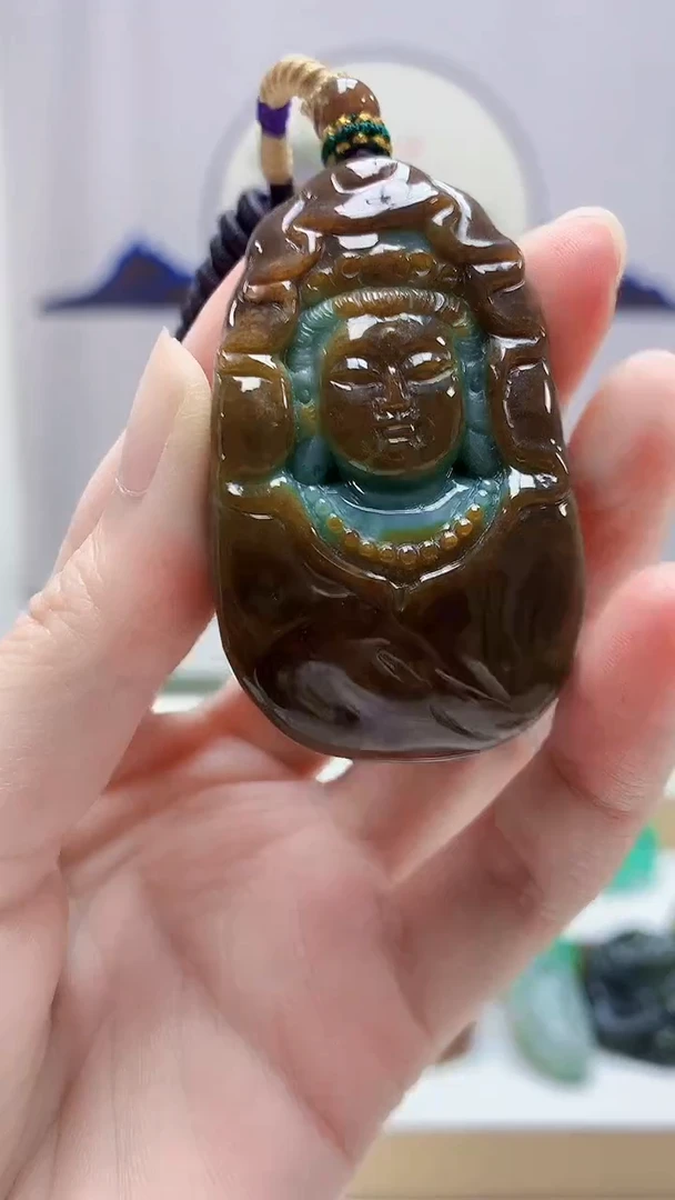 未镶嵌定制翡翠4917zm-毛货挂件121