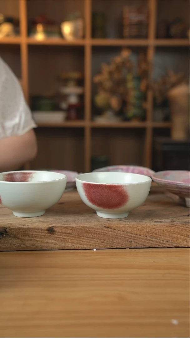 郎红系列的5英寸圆口米饭碗2个