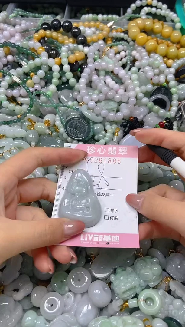 翡翠未镶嵌颈饰闪购0261885