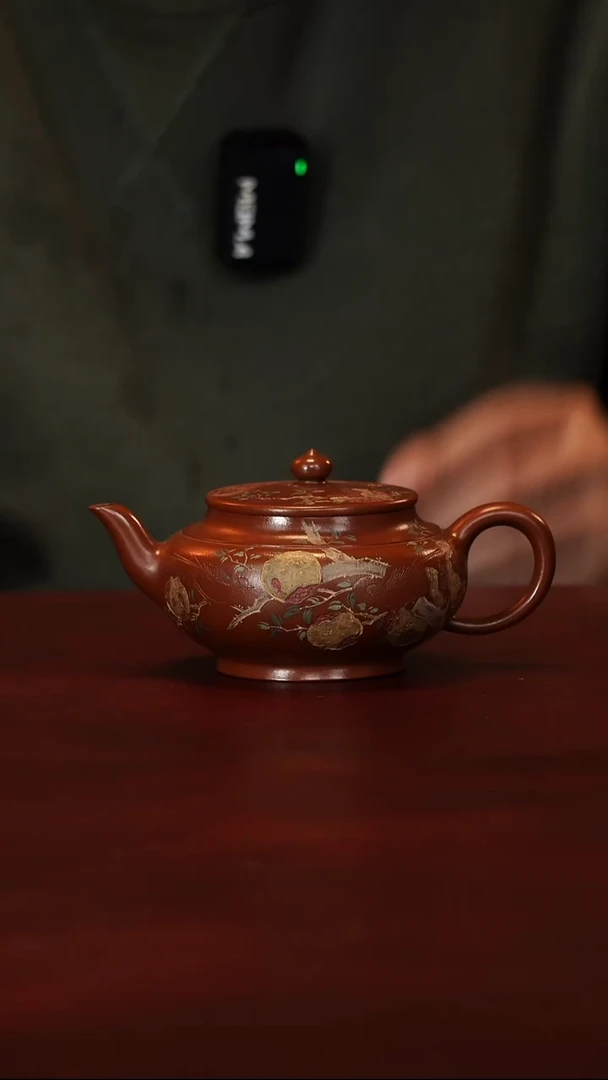 原矿高端紫砂-扁樱