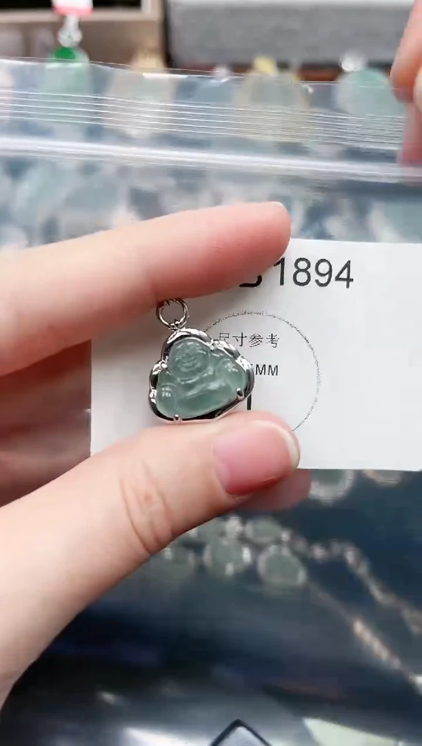 【闪购商品】翡翠颈饰未镶嵌1894赠皮绳