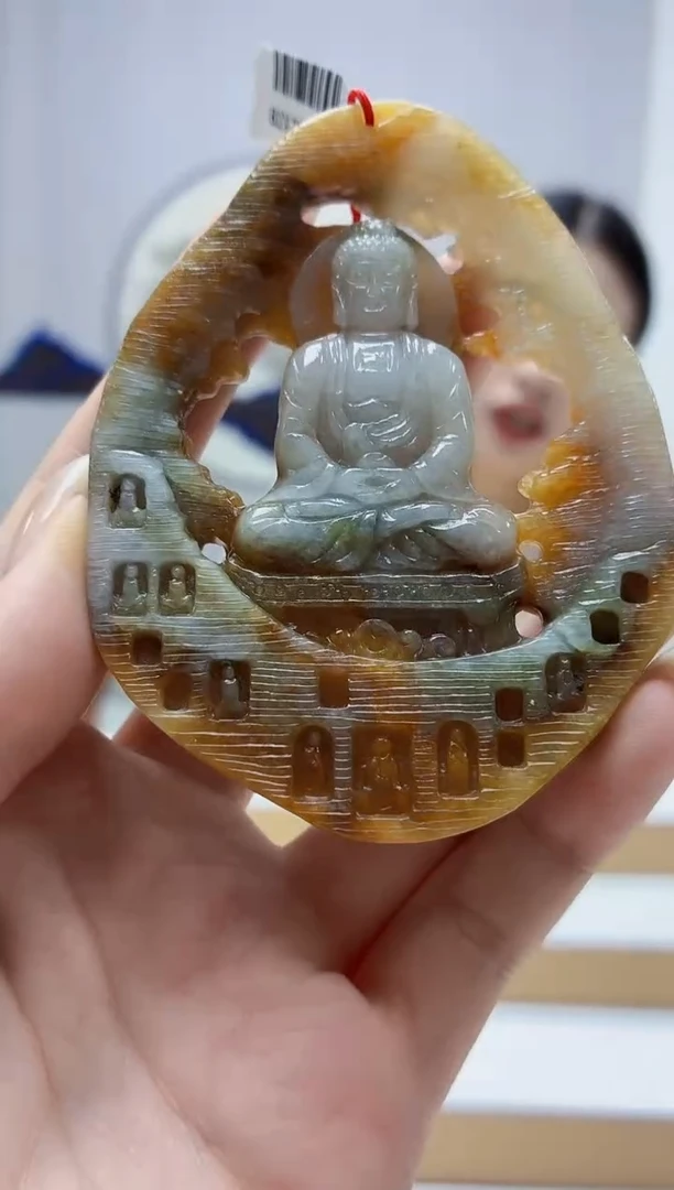 未镶嵌定制翡翠4812jw-毛货挂件84