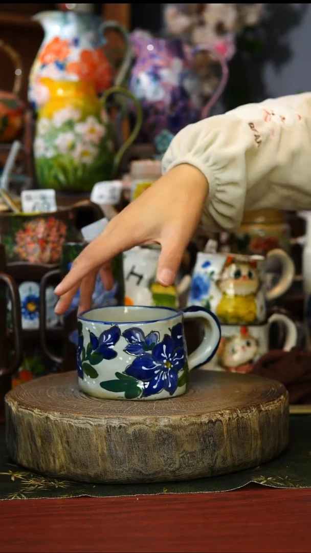 陶瓷122景德镇手工高温釉下彩