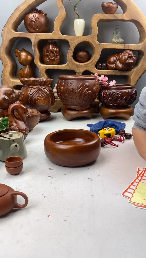 香樟木A18红木钵/尺寸