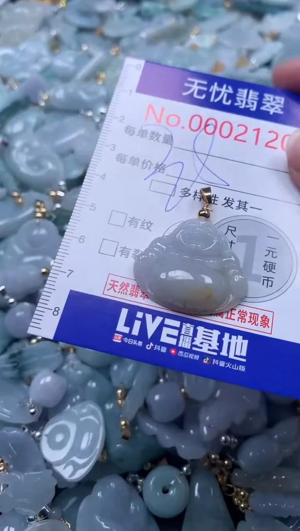 翡翠未镶嵌吊坠(不含链)2120
