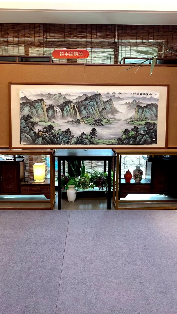 国画国画纯手绘纯实木205*85cm