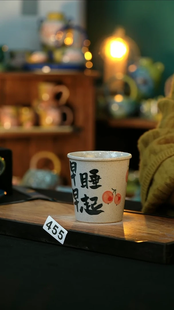 【闪购商品】杯手绘心瓷陶瓷浮力