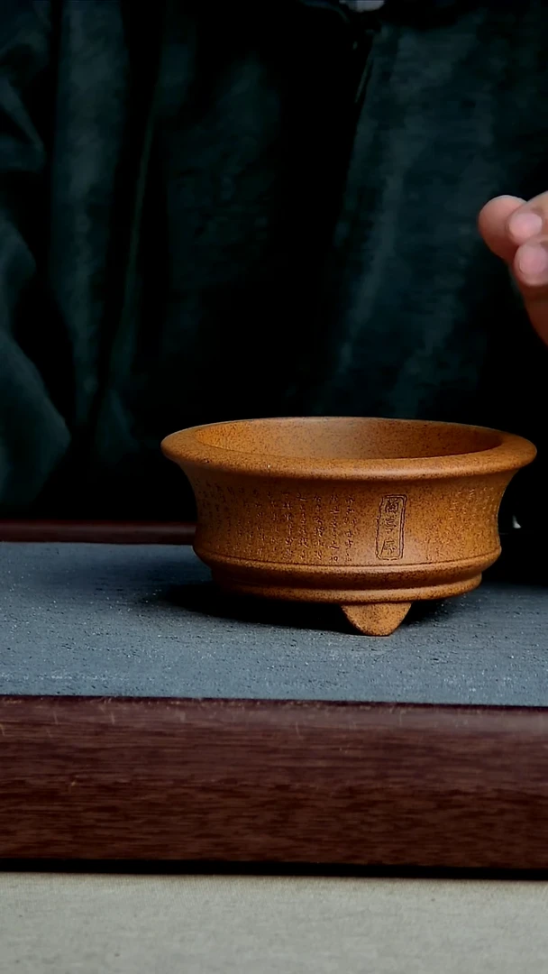 紫砂花盆11*5内径紫砂花盆