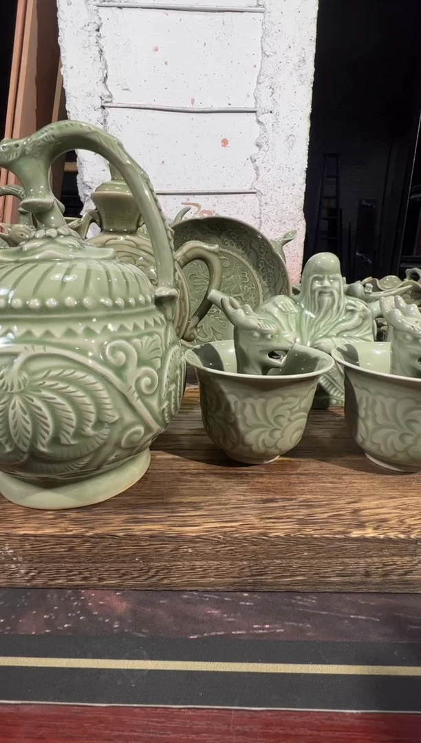 对****！微瑕倒流壶+两心壶+凤鸣壶+爵杯+龙头公平杯2