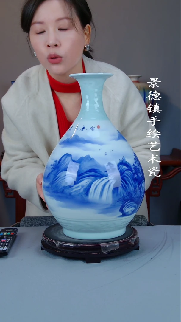 摆件陶瓷景德镇手工手绘陶瓷摆件51