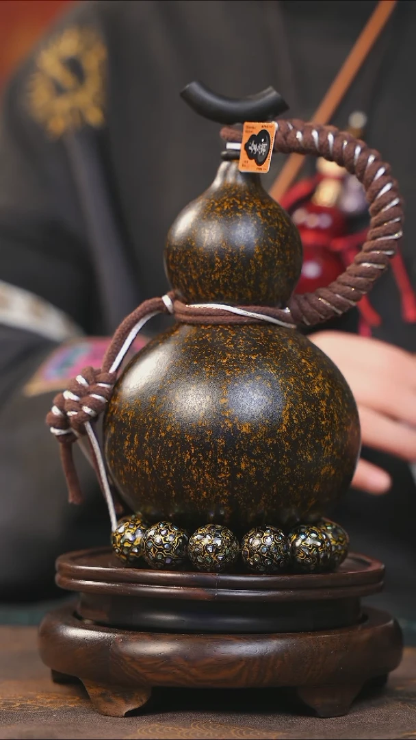 【闪购商品】YW110大漆酒葫芦不包手串及旋转底座