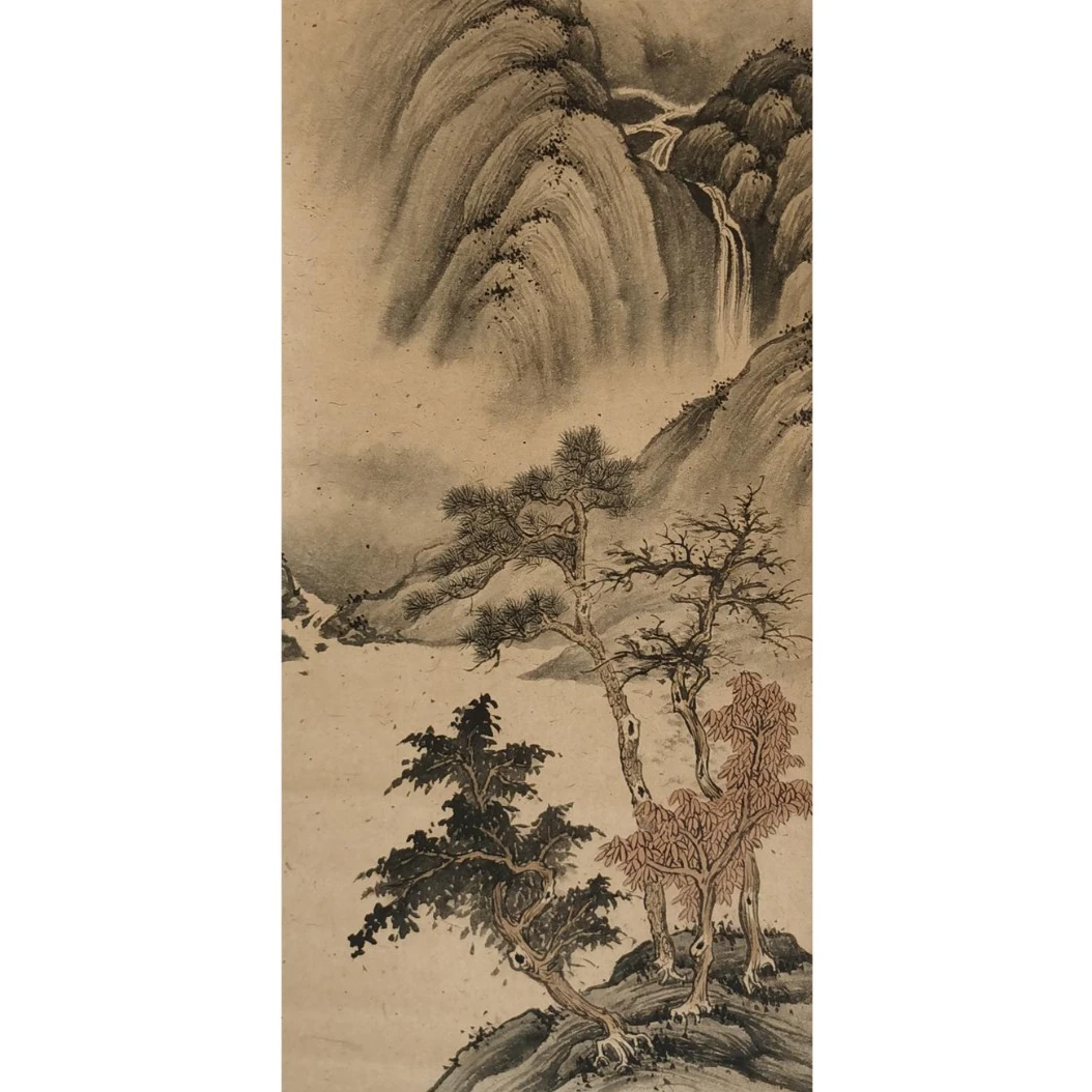 【辽拍】V250709-2-386《山水》（1.8平尺）纸本镜片 yy29w