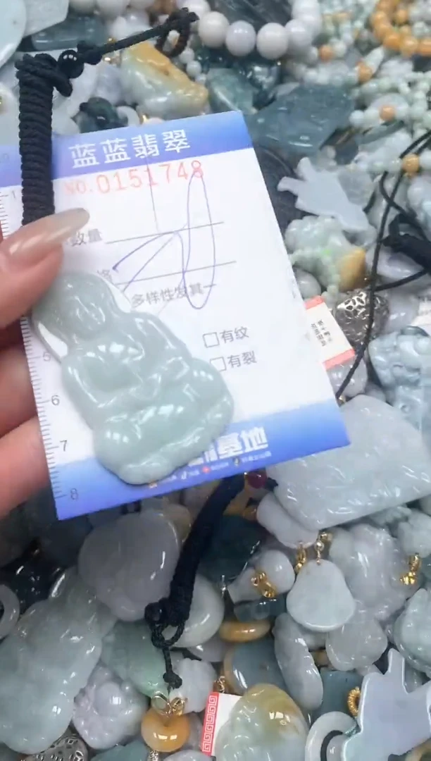 【闪购商品】翡翠颈饰未镶嵌闪购0151748多样性发其一