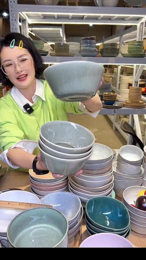 瓷202 外贸尾货高温釉下彩陶瓷餐具默认微瑕