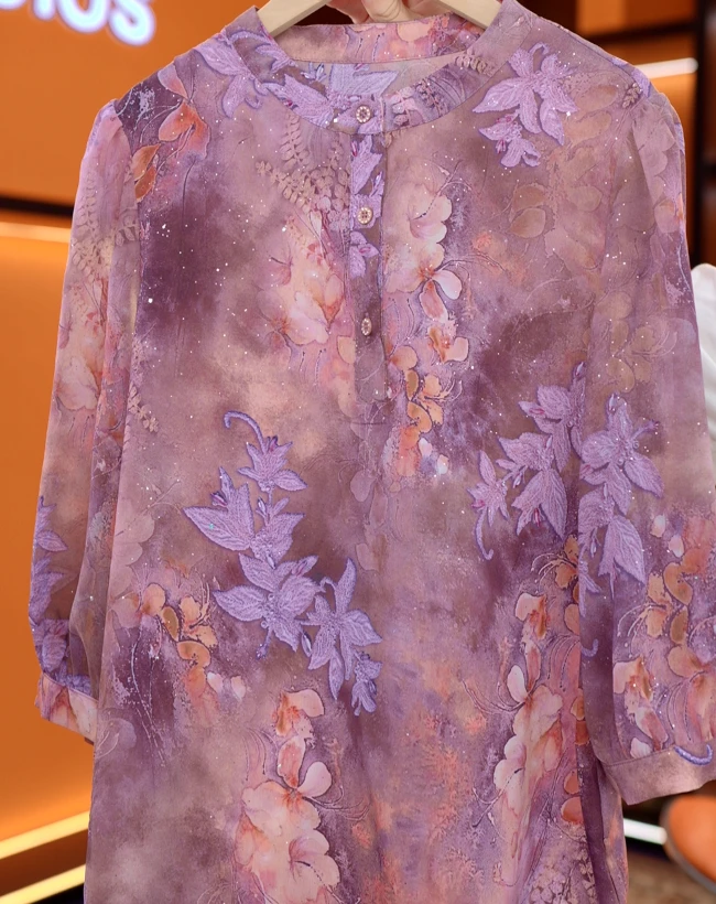 杭州专柜 夏新款简约通勤衬衫女E-0145