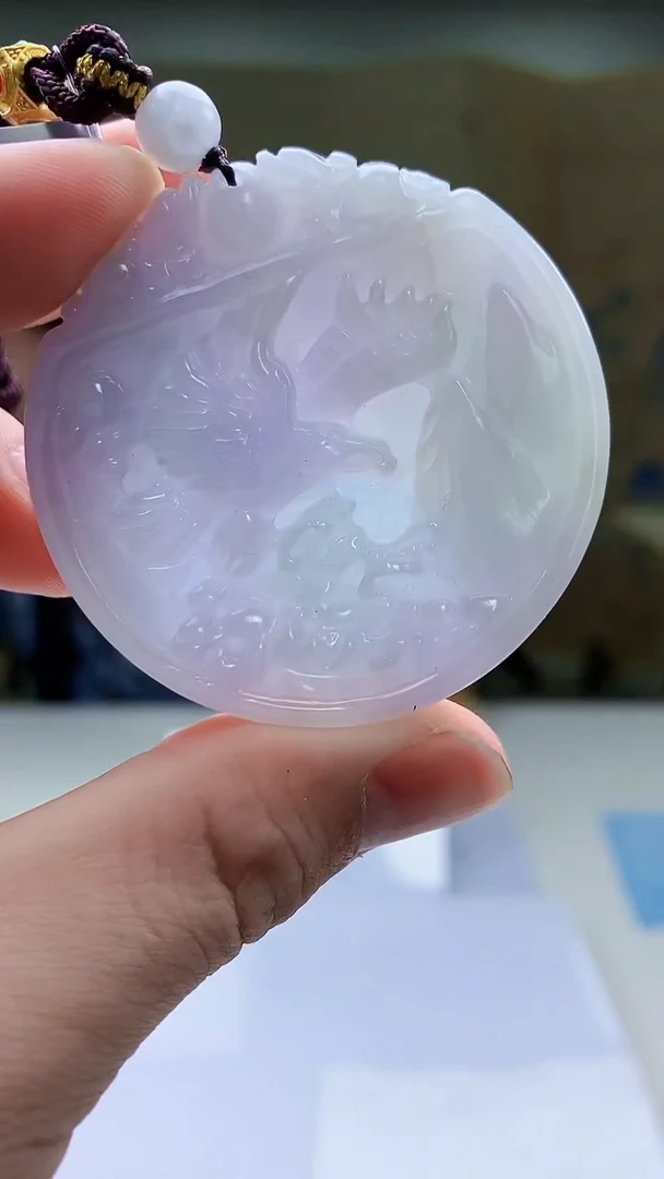 【闪购商品】定制翡翠未镶嵌4688bb-毛货挂件35