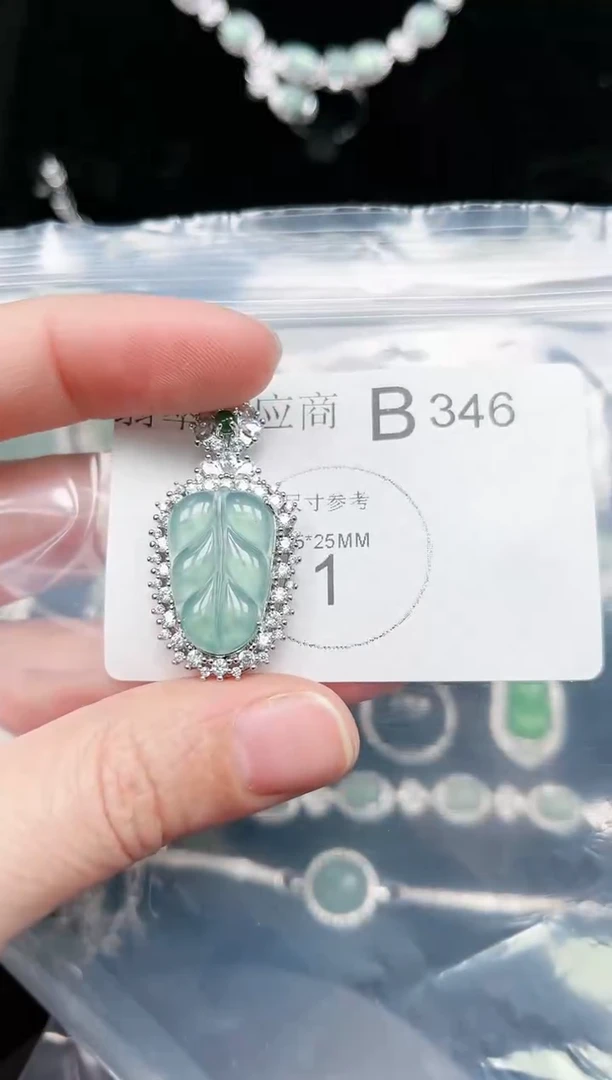 【闪购商品】翡翠颈饰未镶嵌346赠皮绳