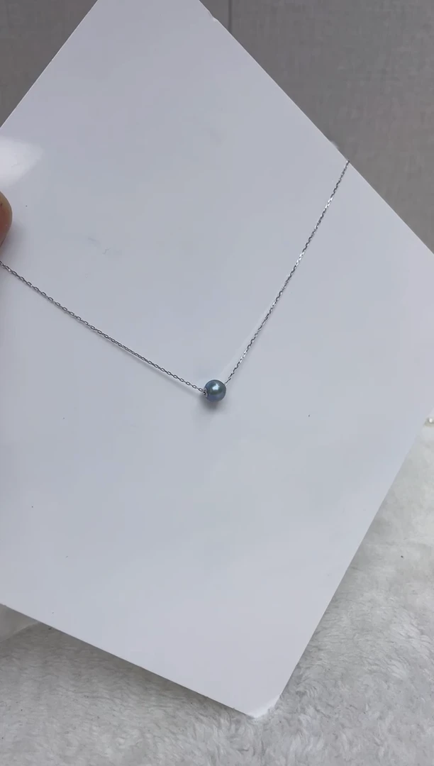 颈饰银S925镶嵌海水珍珠