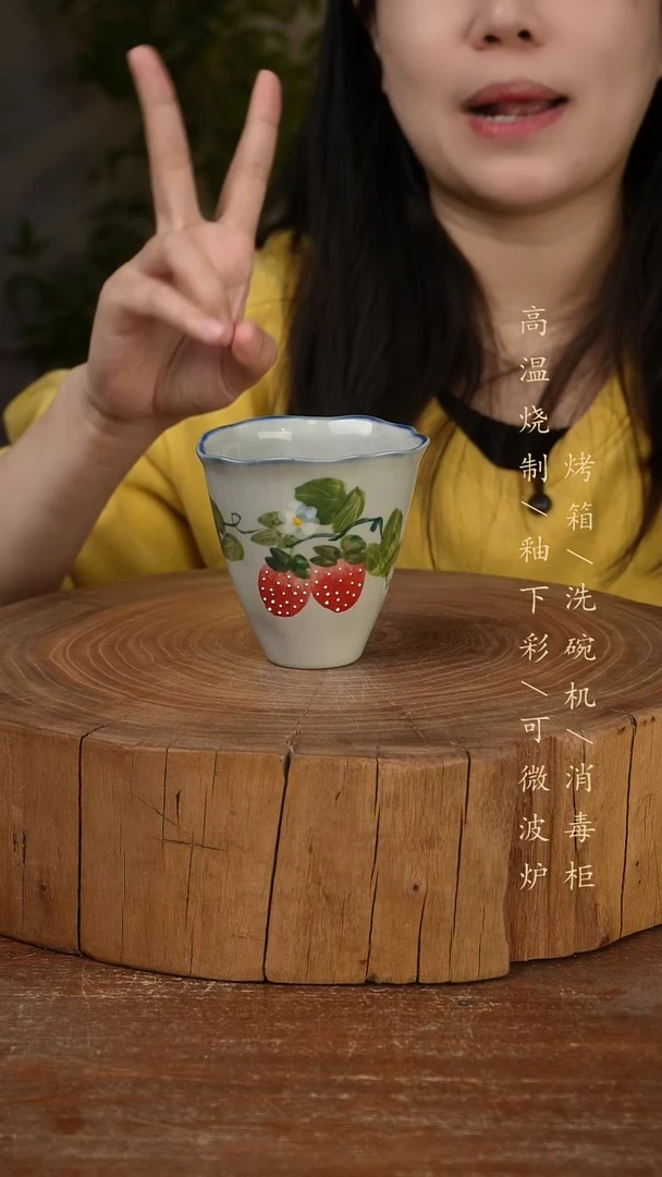 碗瓷景德镇手工手绘高温瓷釉下彩