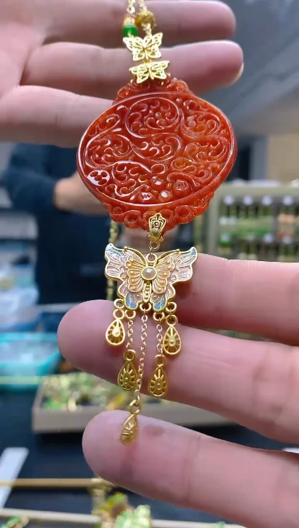 【闪购商品】翡翠耳饰合金122翡翠锁骨链