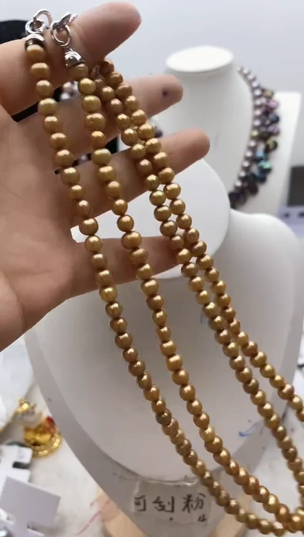 【闪购商品】淡水珍珠颈饰钛钢98