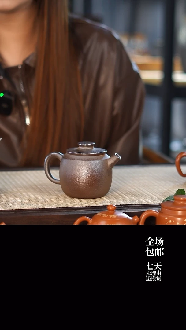 云水山涧建水紫陶 001 云玉 柴烧壶