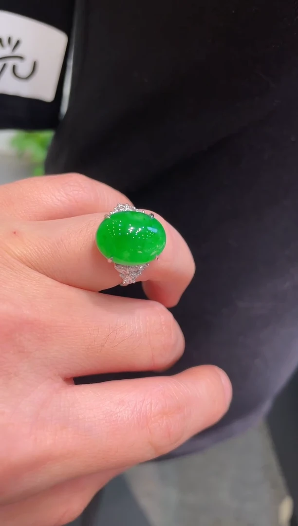 【闪购商品】翡翠颈饰18K金镶嵌A77天然A货翡翠