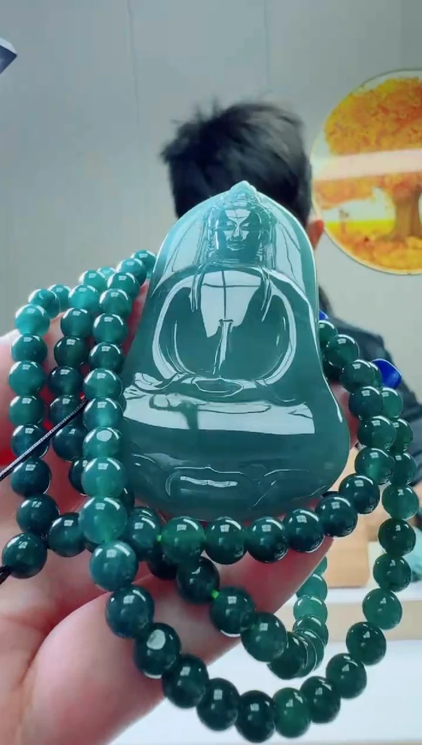 颈饰未镶嵌翡翠天然A货翡翠  多样性随机发其一