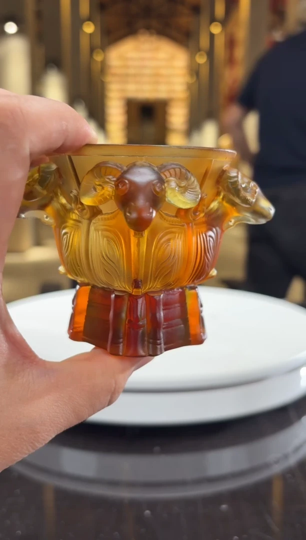 摆件四羊方尊主人呢杯