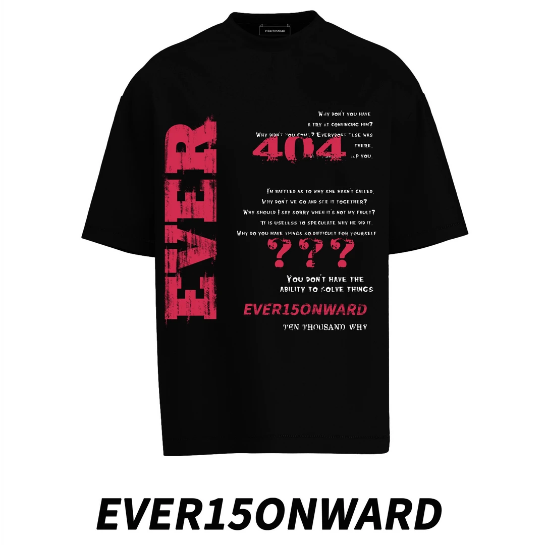 25SS字母印花美式潮牌纯棉宽松短袖T恤夏季百搭男装男女同款