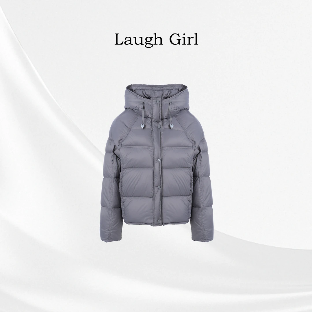 绒子含量90% 冬季新款气质时尚百搭短款连帽女装羽绒服外套033