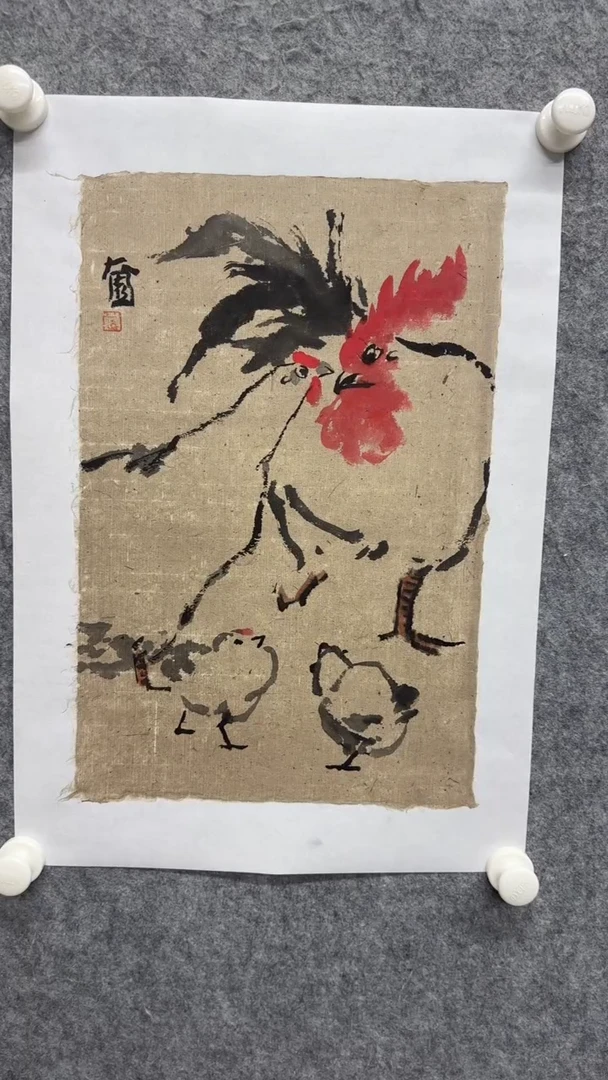 国画写意画花鸟画手绘