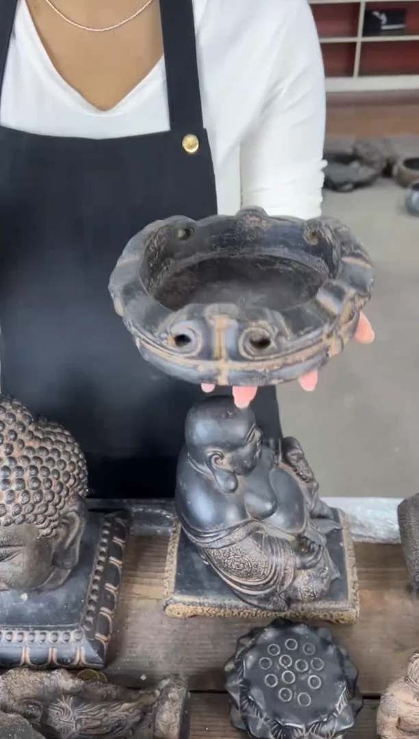 陶土【火山泥】金箍坛底座