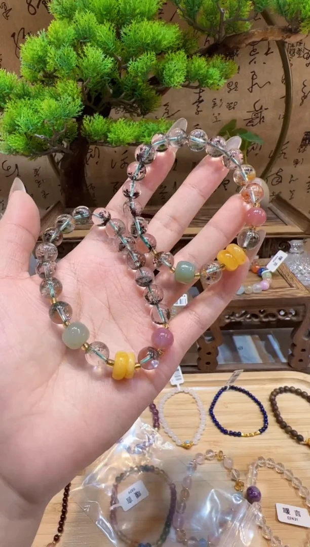 水晶手链未镶嵌@@手饰多样性发一