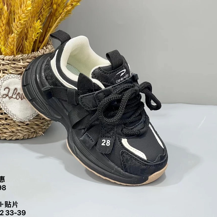 Deerway/德尔惠皮面老爹鞋38598时尚百搭潮流