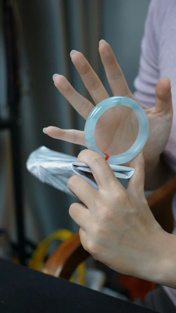 未镶嵌手镯翡翠36号-55.6正圈/MY/3