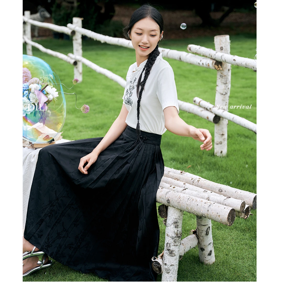 【白姐专属】DILI 春装新品2025女装 时尚半长裙 324214436