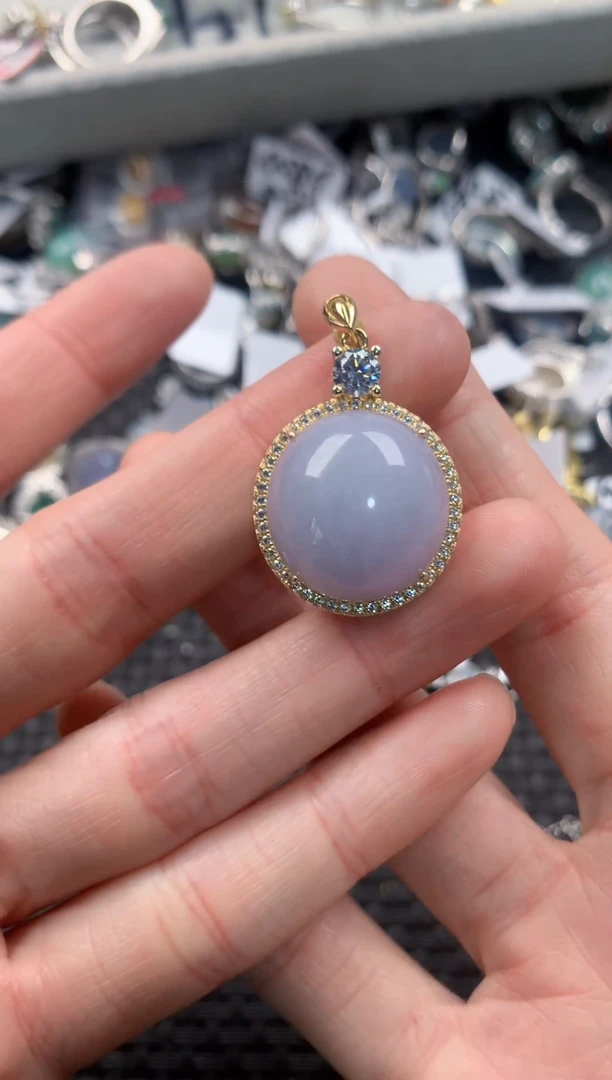 银S925镶嵌戒指翡翠222   5